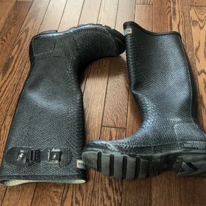 Limited Edition “snake skin” Hunter rain boots